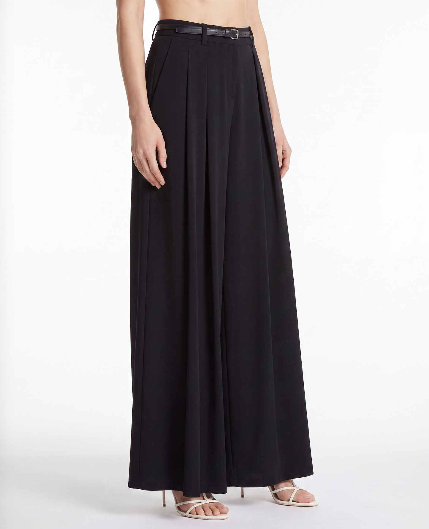 P.A.R.O.S.H Belted Wide-Leg Trouser, view 2