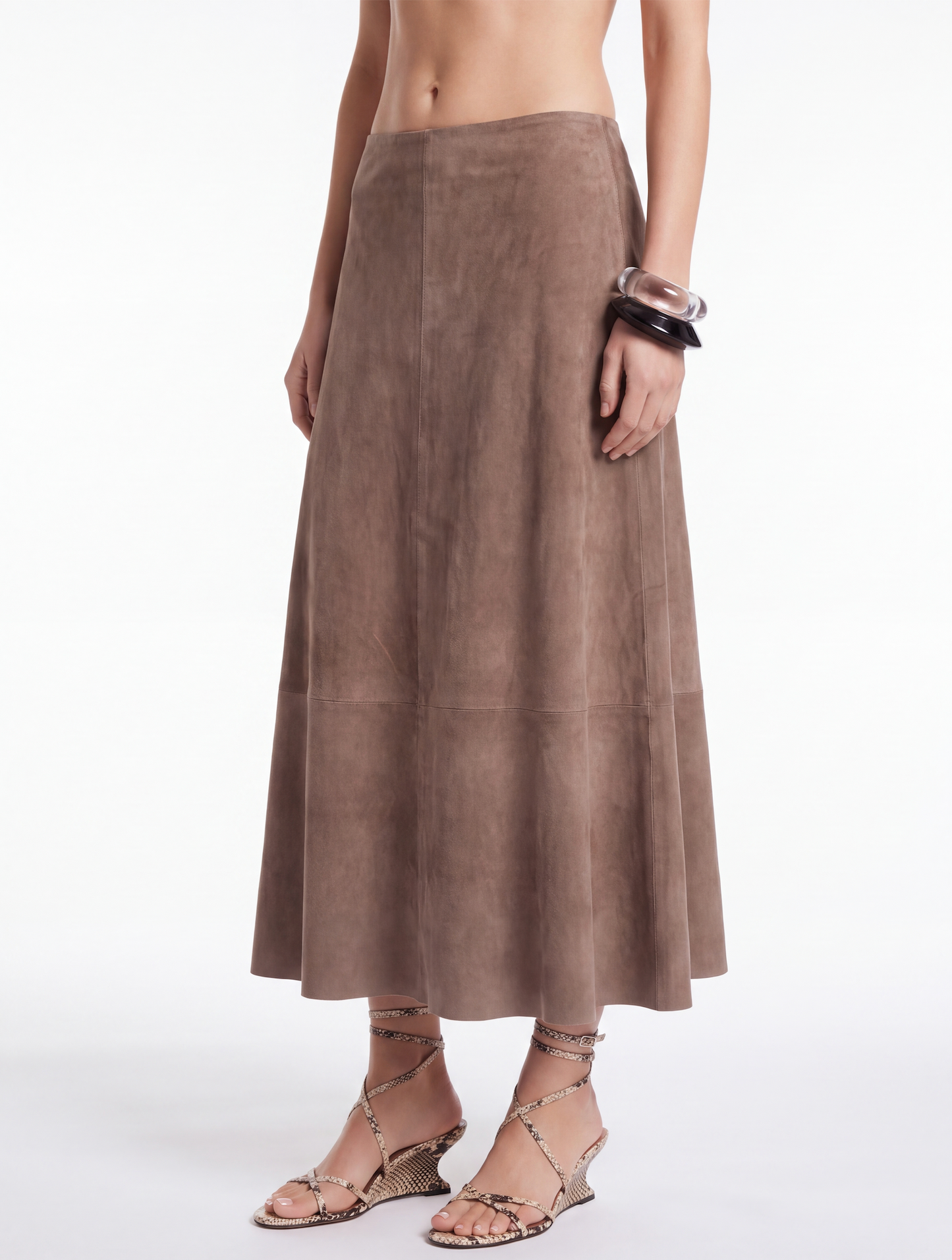 Suede Circle Skirt