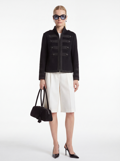 Braid-Trim Military Jacket