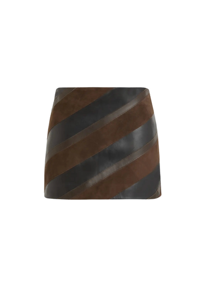 Two-tone Mini Skirt