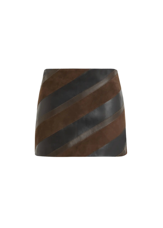 Two-tone Mini Skirt