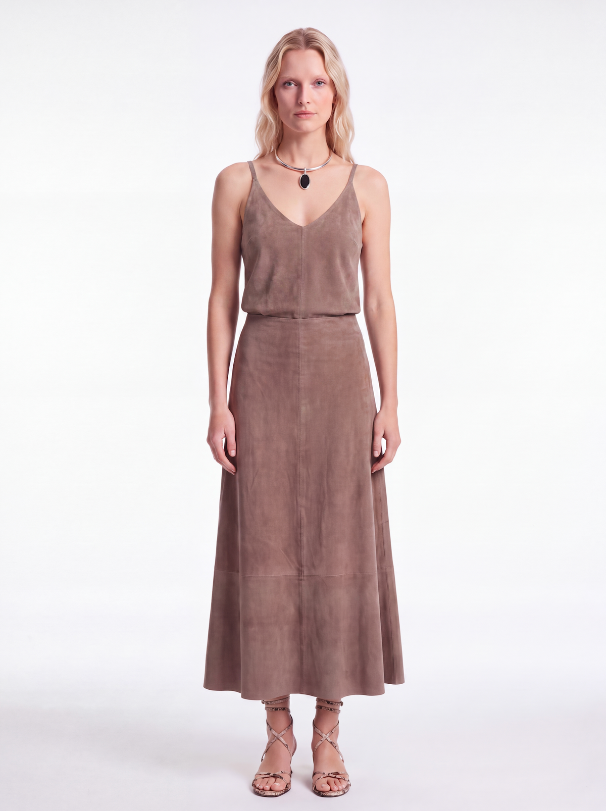 Suede Circle Skirt