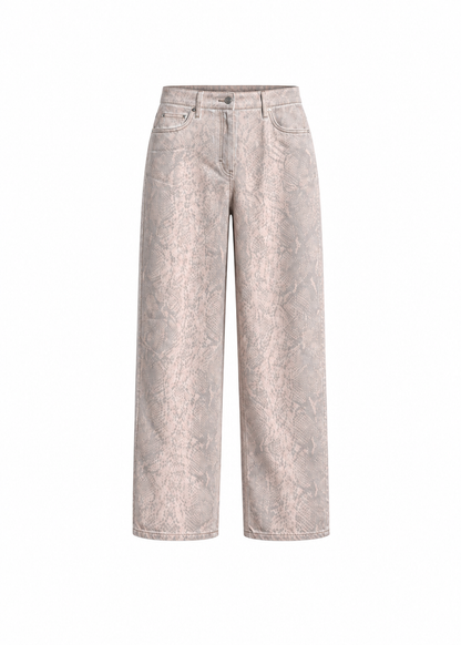 Mamba Python Print Jeans