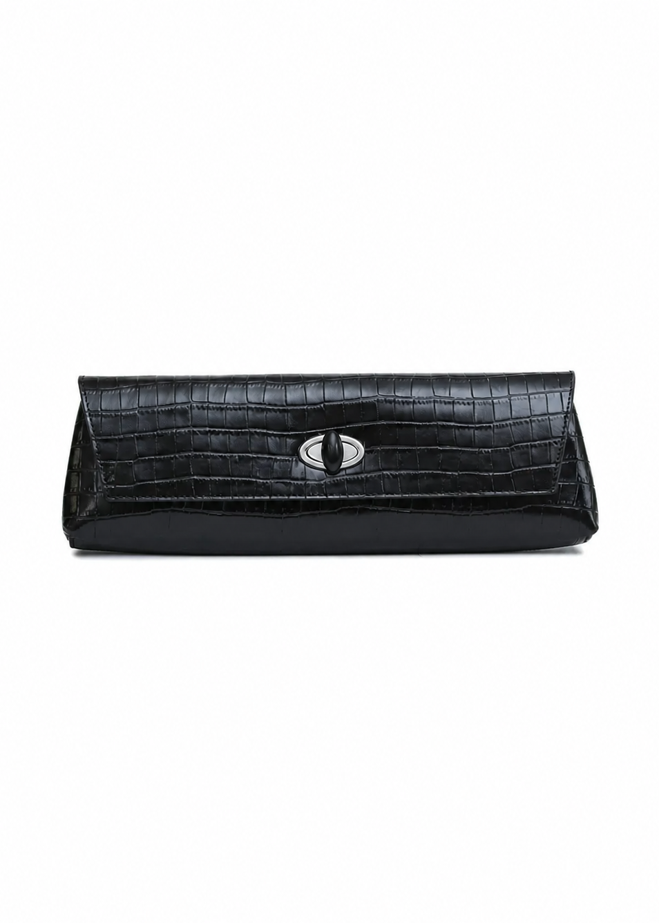 Buki Embossed Clutch | Black