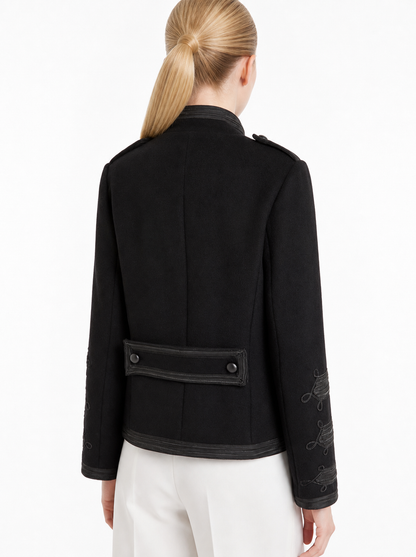 Braid-Trim Military Jacket