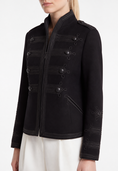 Braid-Trim Military Jacket