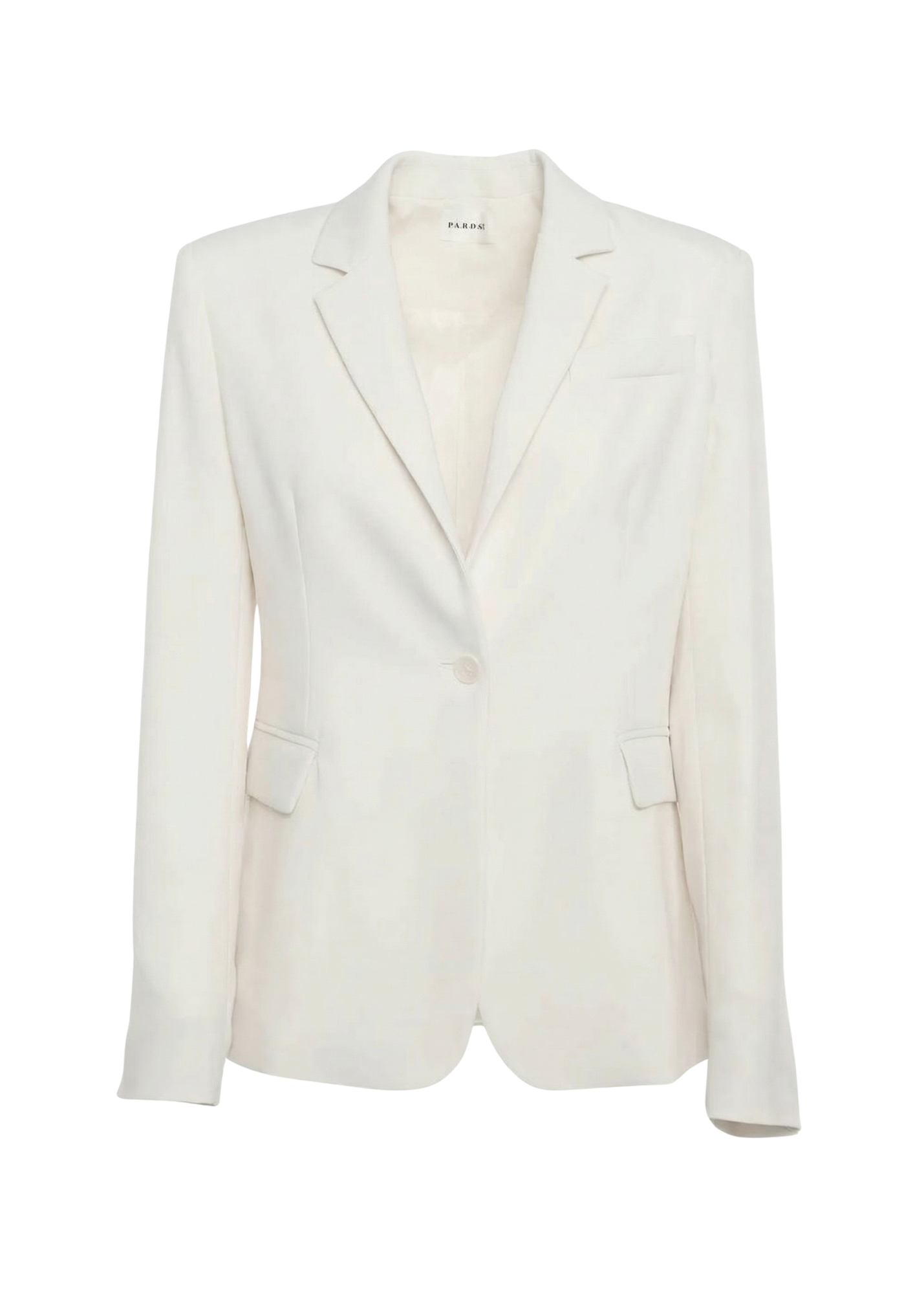 White blazer on a white background