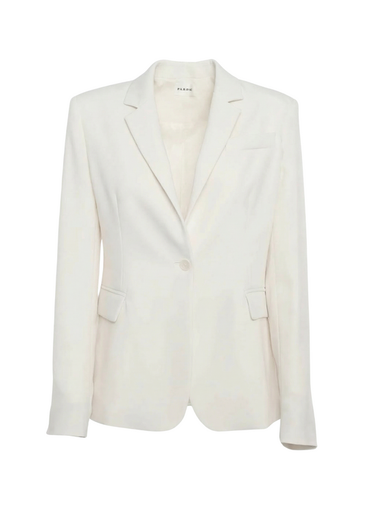 White blazer on a white background