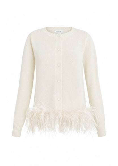 P.A.R.O.S.H Fringe-Trim Knit Cardigan
