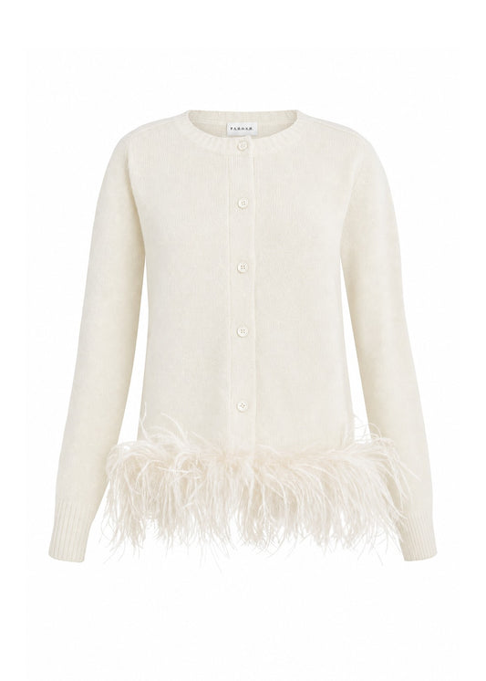 P.A.R.O.S.H Fringe-Trim Knit Cardigan