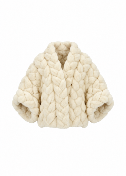 Braid Coat in Ivory