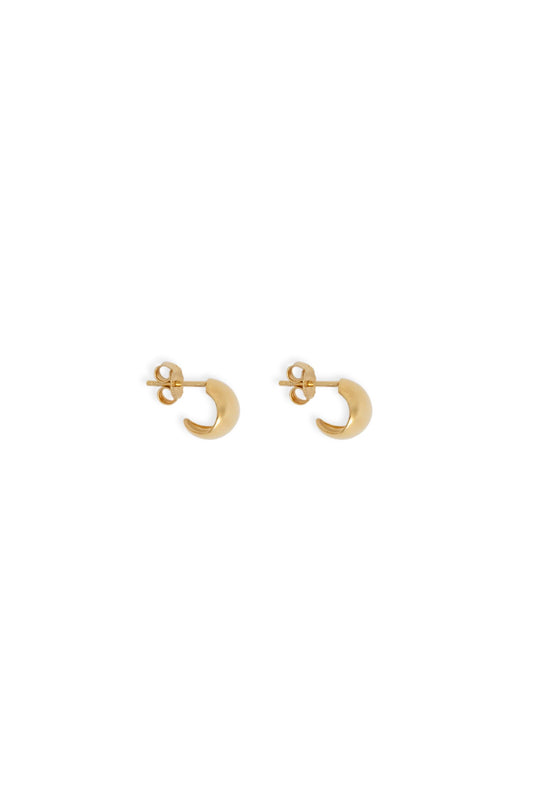 Fold Hoops in Gold