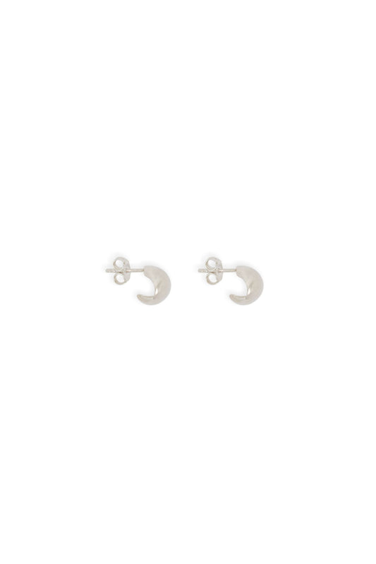Fold Hoops in Silver