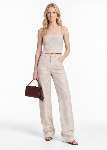 Mamba Python Print Jeans