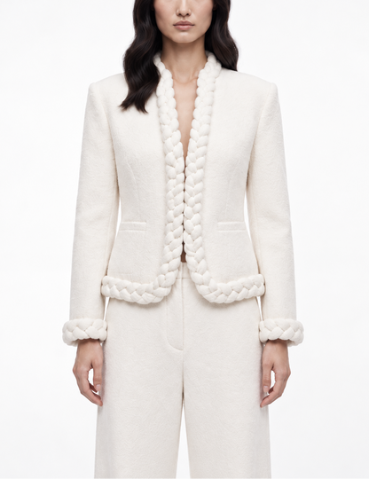 Braid Jacket in Ivory