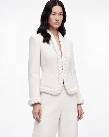 Braid Jacket in Ivory