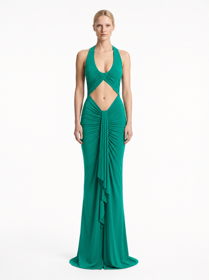 Vivenda Drape Front Dress